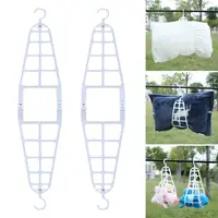 Durable Adjustable Pillow Toy Doll Drying Rack Multifunctional Windproof Clothes Hanger Practical Space-Saving Shoes Drying Rack 1