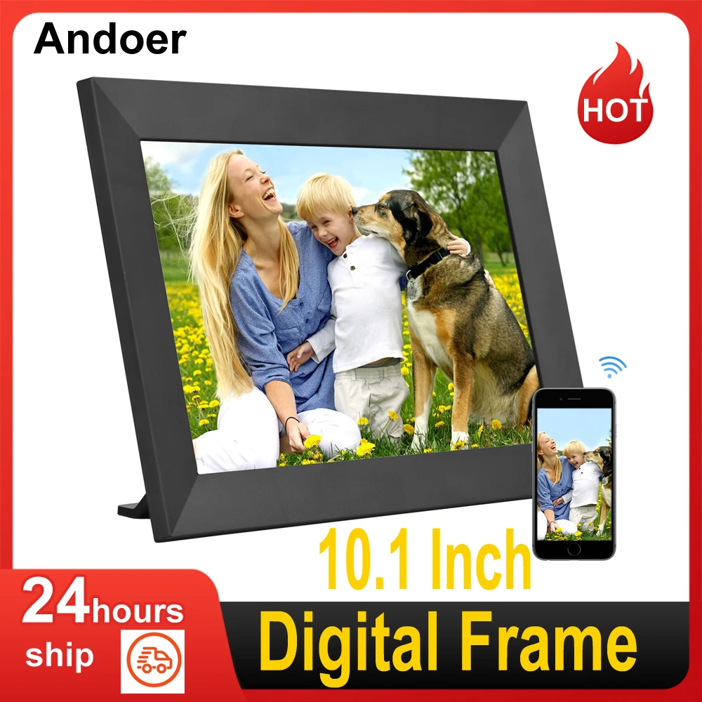 AndoerDigitalPictureFrame101InchSmartWiFiPhotoFrameHDIPS
