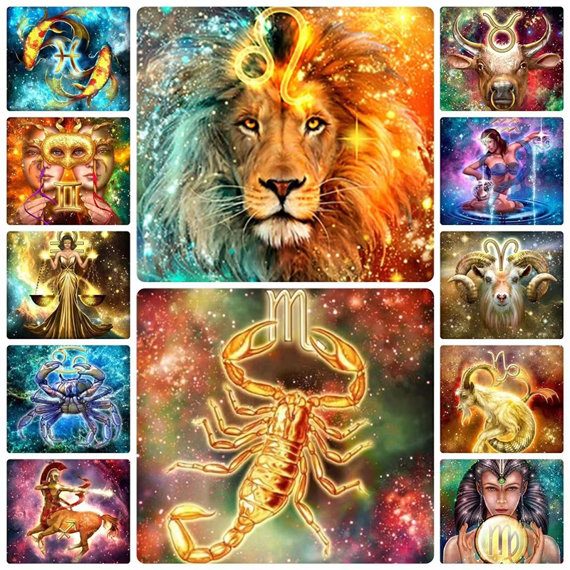 Modèle de point de croix Verseau, Horoscope, Astrologie, Séries du zodiaque - France