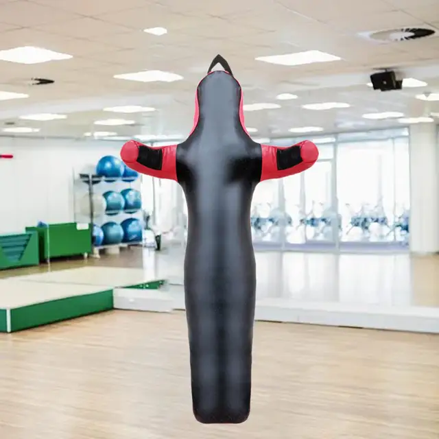 Manichino Da Allenamento Aoneky 1.8m Per MMA E Arti Marziali - Grappling Dummy In Pelle Da Riempire Fino A 65kg - Foto 10