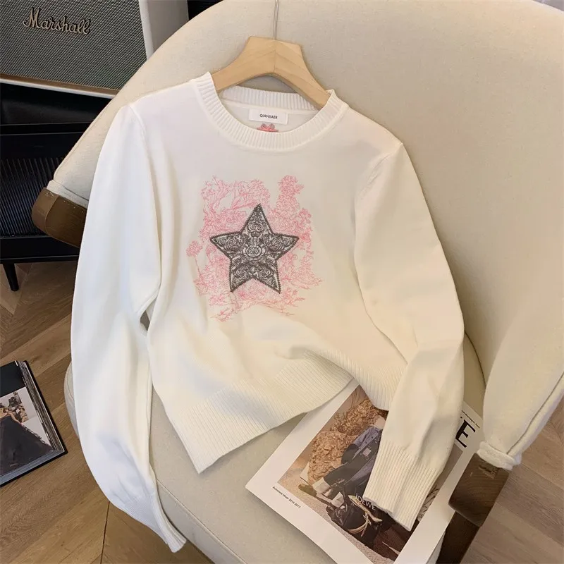 Embroidered Vintage Sweater Green