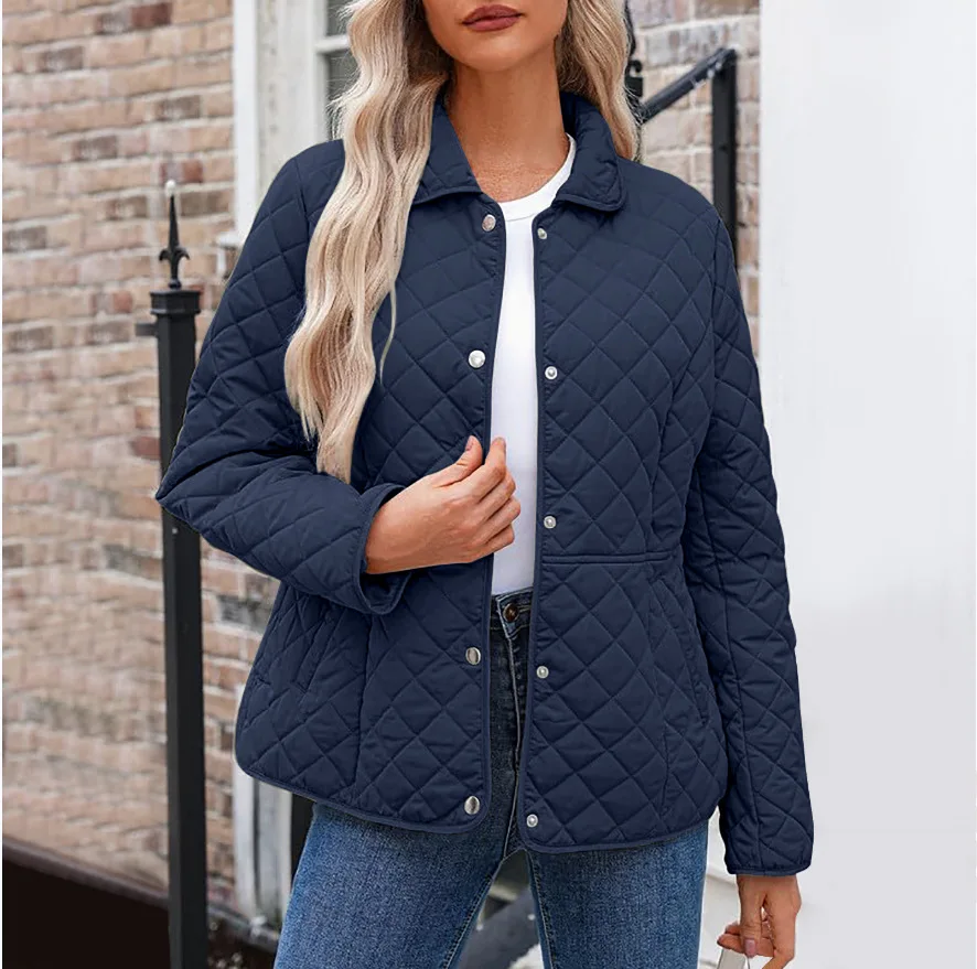 Veste Matelassée Marine Chic pour Femme | Printemps/Automne