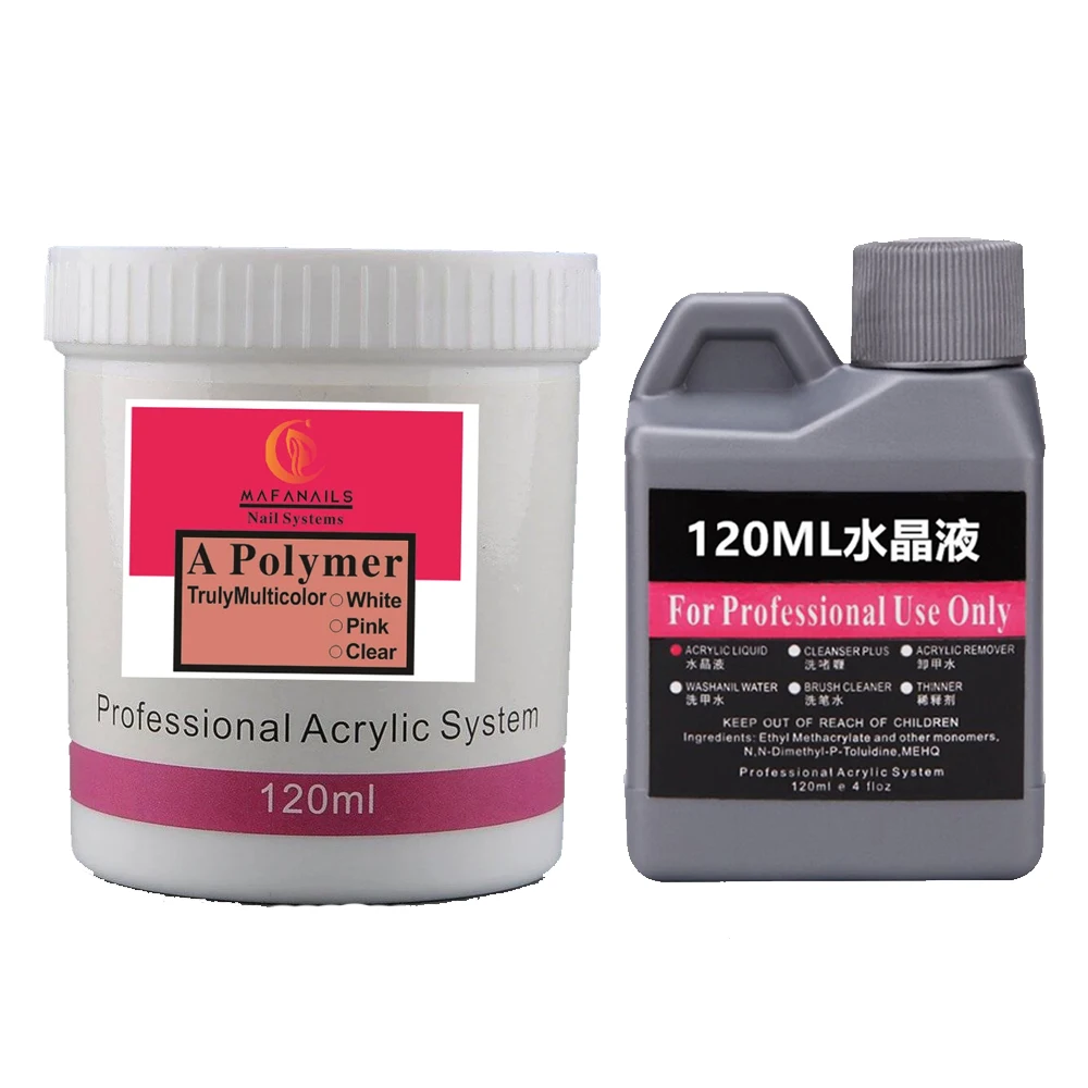 120 ml EMA-Polymer-Acryl-Flüssigkeit und Pulver, rosa Nagelaufbau/Tauch-/Schnitz-Acrylpulver für Nägel, TIPPS-Builder, erweiterte Pulver – Detail 15