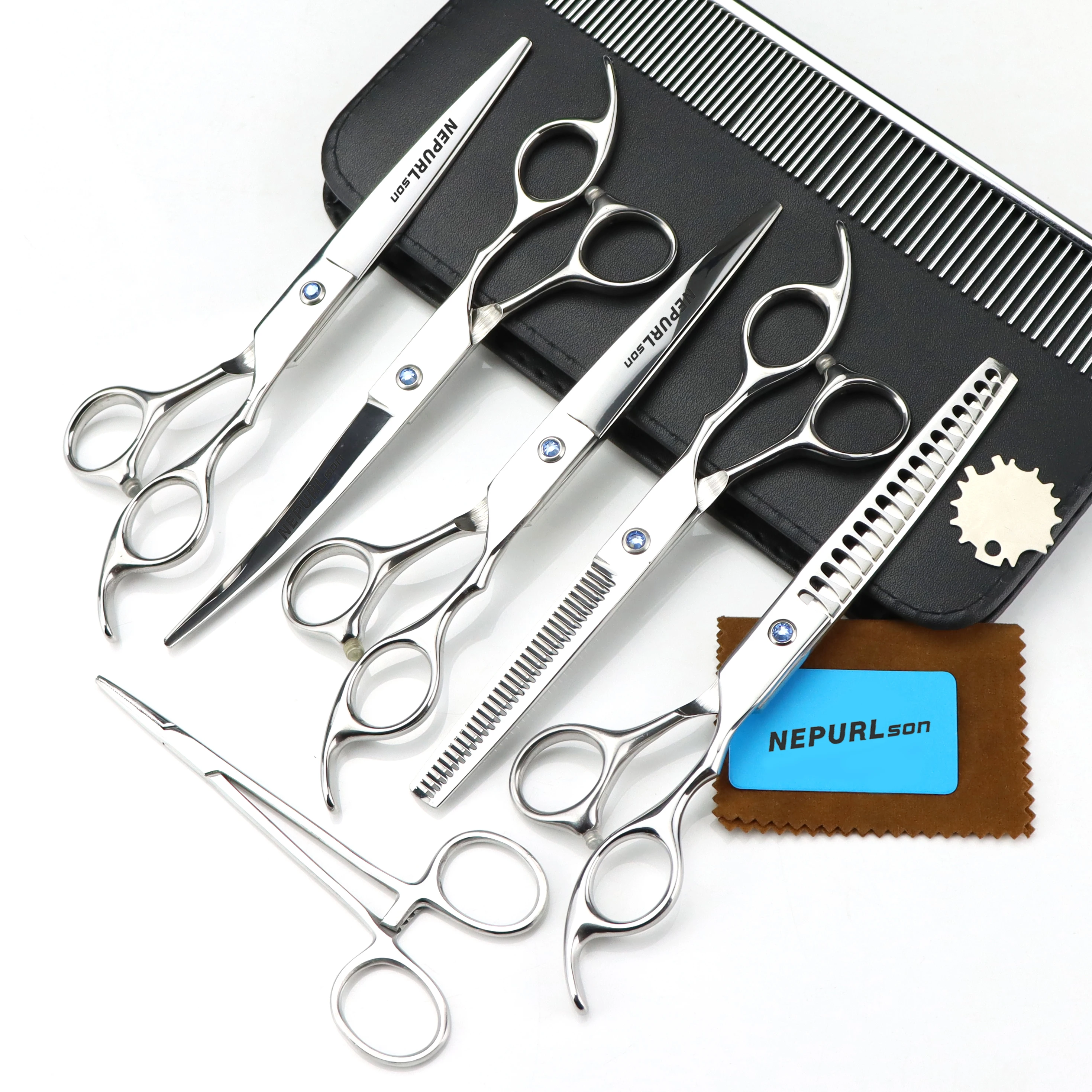 7/8.0 inch Pet grooming scissors set