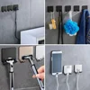 1/2/3PCS Punch Free Shaving Razor Holder Men Shaving Shaver Storage Hook Wall Shelf Bathroom  Wall 6