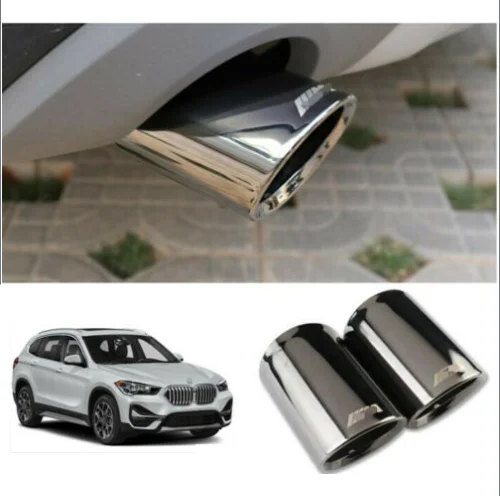 For-BMW-X1-2016-2020-F48-Black-titanium-Rear-Tail-Exhaust-Muffler-Tip ...