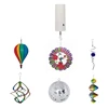 Wind Spinner Motor Battery Operated For Hanging Display Yard White Wind Spinners Outdoor Sculptures 2 Pack 4