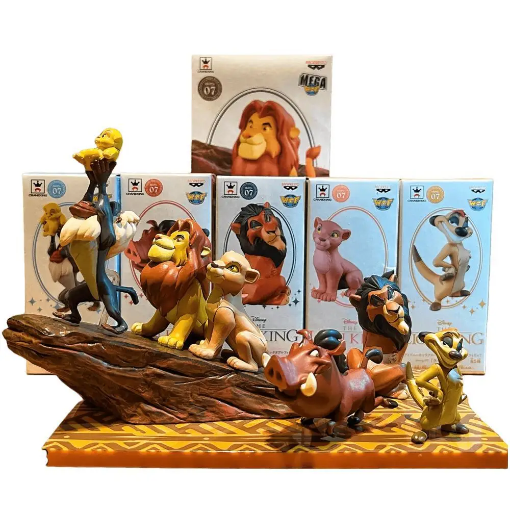 

Genuine Disney The Lion King Simba Pumbaa Timon Model Toys Action Figures Table Ornament Children's Collection Toys