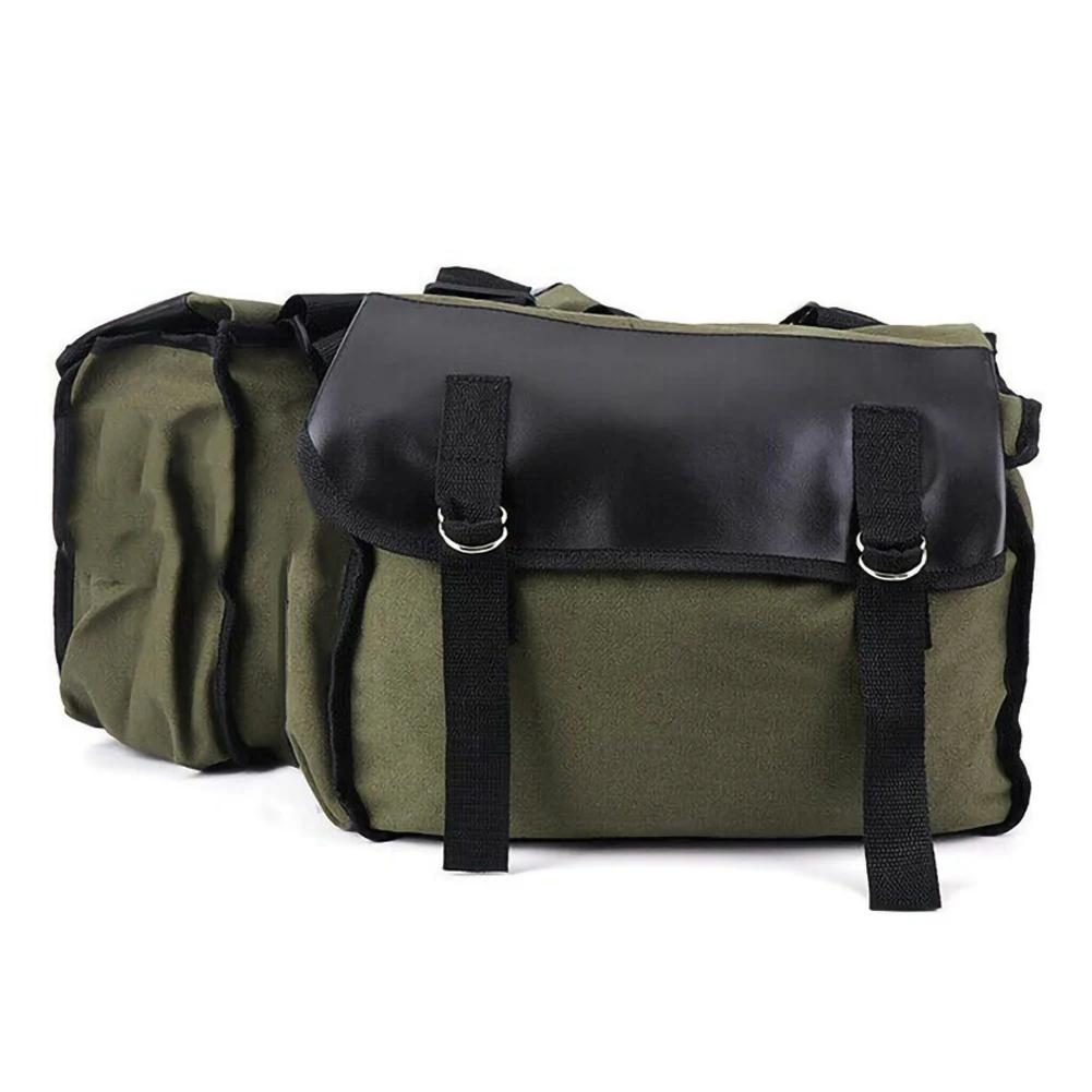 

2022 Motorcycle Rear Back Pack High Quality Motorbike Cycling Saddle Bag Saddlebags Equine Back Pack Canvas Luggage Vintage Bag