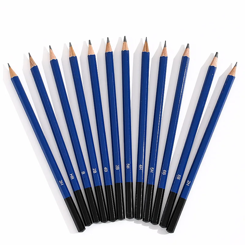 12Pcs Professional Drawing Sketching Pencil Set Sketch Art Pencils Graphite Shading Pencils for Beginners Pro Artists Stationery 4