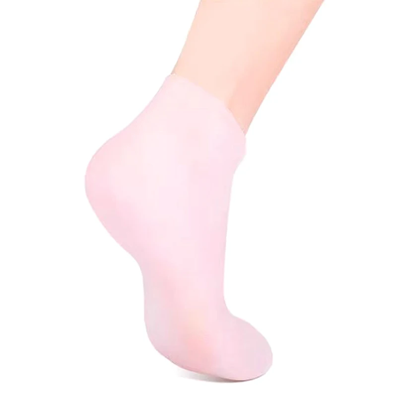 보습 발 양말, 건조하고 갈라진 발을 위한 실리콘 양말, 여성용 보습 마사지 양말