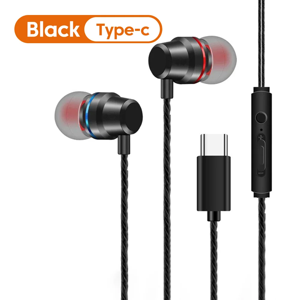Immersive 360° Surround Sound Wired Earphones with Microphone and Control
