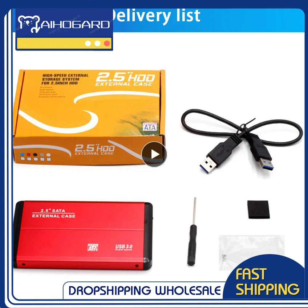 Custodia Hdd Ssd 5 Gbps Supporto All 7Mm/9.5Mm Sata Da 2.5 Pollici Plug And Play Sata 3.0 A Usb 3.0 Per Scatola Disco Rigido Mobile