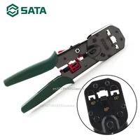 SATA 8INCH Crimping Pliers 4P8P6P Three-purpose Network Extrusion Crimping Network Cable Pliers Hand Tools 91119 1