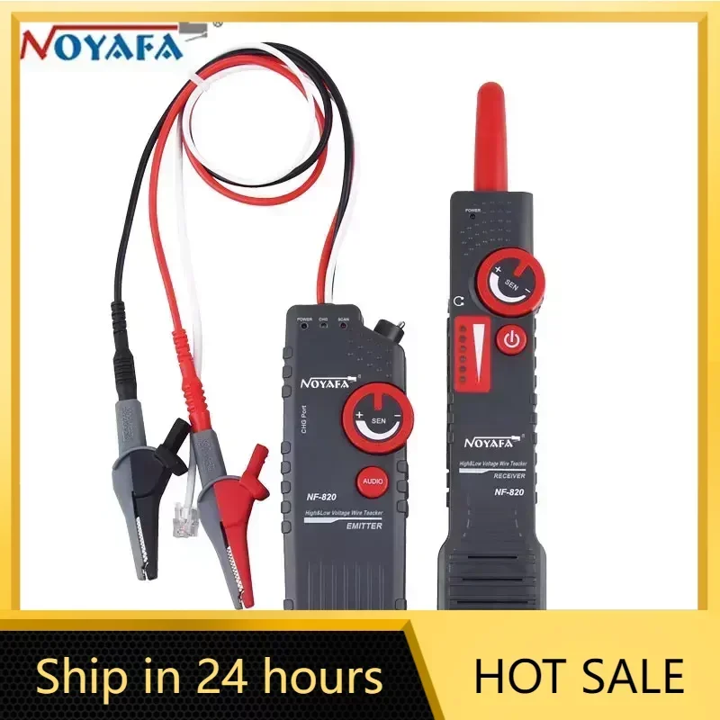 [ NEW] NF-820 Anti-Interference Underground Cable Locator Network Tester Wire Locator Detection for Wall and Underground Cab