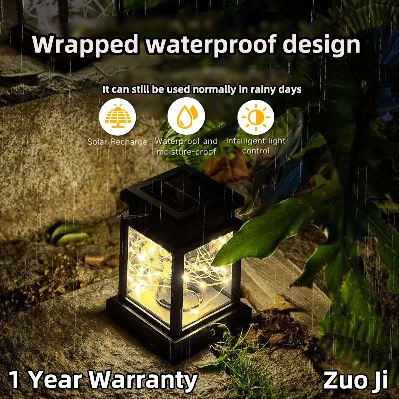 Solar Light Led Lantern Light Outdoor Waterproof Induction Night Light Garden Hanging Lights Festival Decor Atmosphere Lights halloween transparent lantern night decor