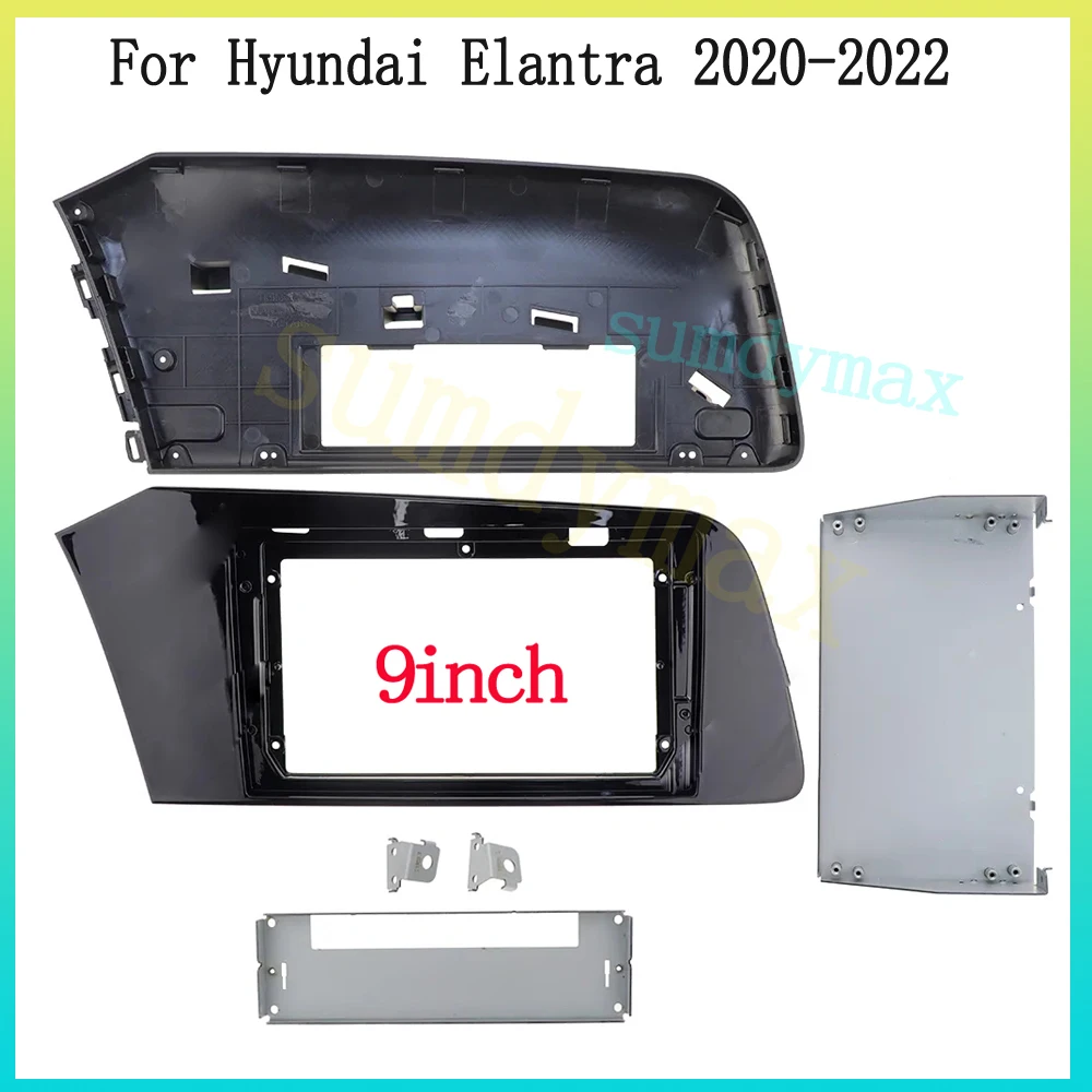 

Комплект рамок для автомобильного радио 9 дюймов, панель Fascia Для Hyundai Elantra 2021 2022, Android, большой экран, радио, аудио рамка