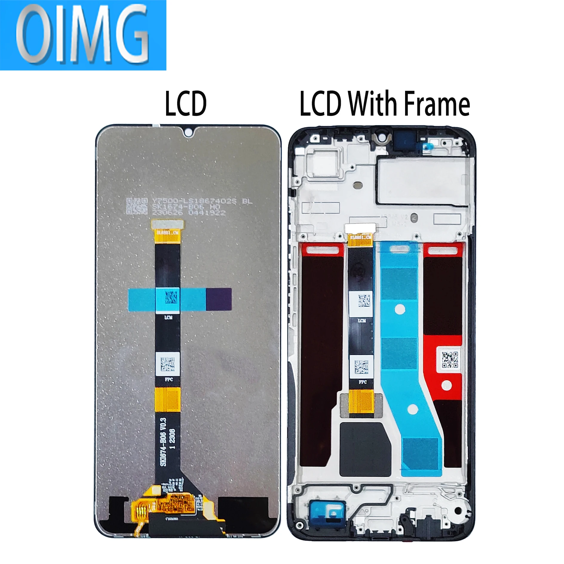 OPPO Realme C51 LCD ÷,  ũ ġ г ü ǰ, RMX3830, 6.74 ġ