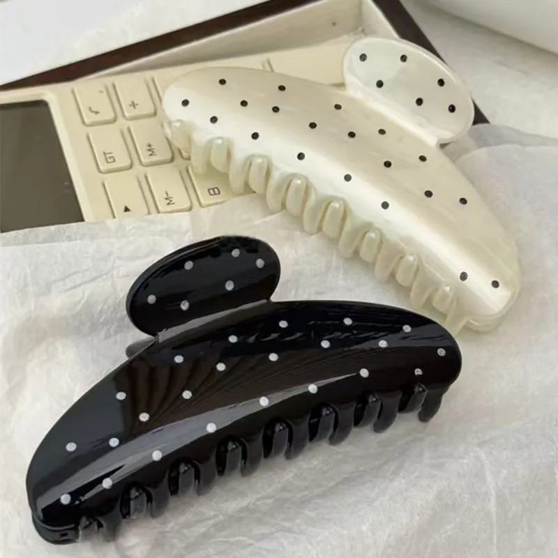 1 Stück Polka Dot Haarspange Exquisites Tägliches Styling-Zubehör mit Festem Halt für Verschiedene Frisuren Alle Jahreszeiten Verspieltes Accessoire