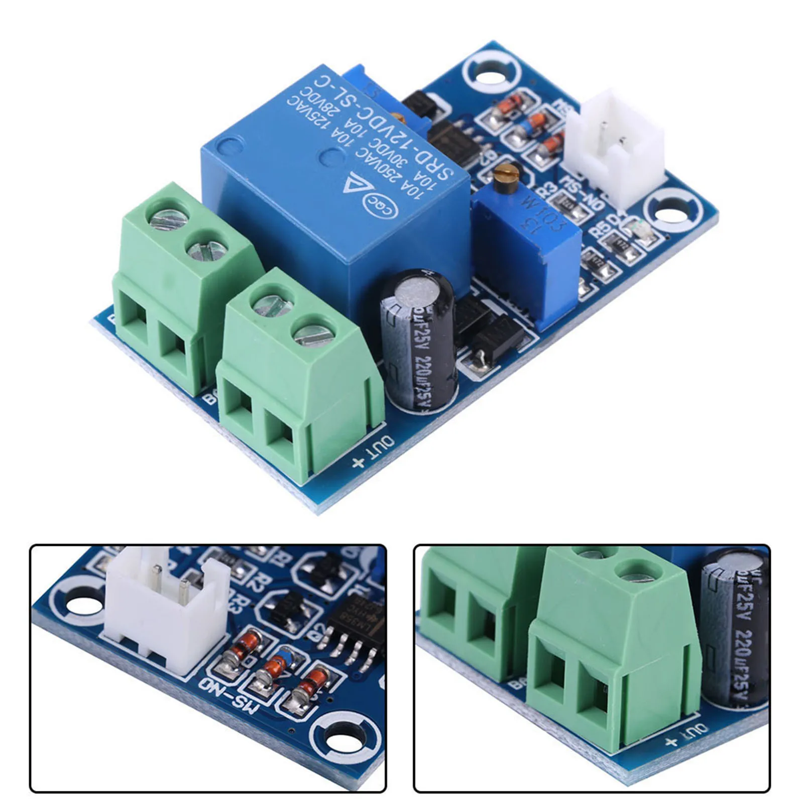 Electrical Component Electronic Component 12V Battery Low Voltage Cut off Automatic Switch On Recovery Protection Module
