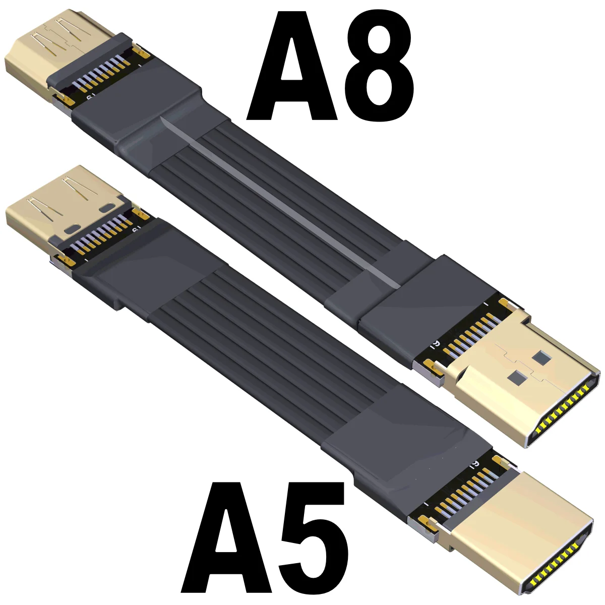 

ADT HDMI2.1 male to female built-in flat thin video extension cable supports 2K/240hz 4K/144Hz