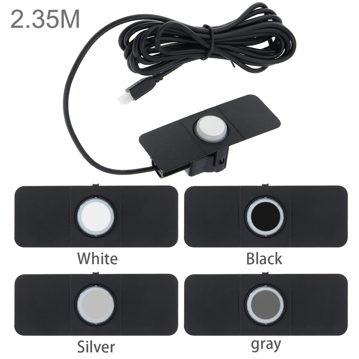 

13mm Car Parking Sensor Universal 2.5Meter Original Flat Monitor Reverse Backup Radar Sound Alert Indicator Probe System Sensor