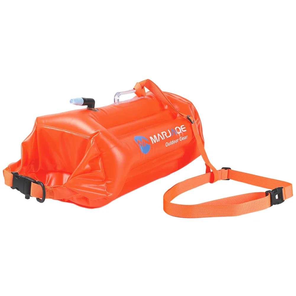Swim Safety Float 20L with Adjustable Waist Belt Air Dry Bag Device Buoy with Storage Room Swim Buoy For Open Water Swimming