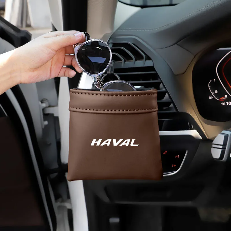 Car Vent Organizer Phone Pocket Glasses Card Key Storage Bag Per Great Wall Haval Jolion H2 H3 H5 H6 H7 H9 M4 F7 F7X F7H H8 H2S