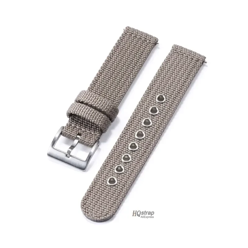 Colorful Nylon Watch Strap with Stainless Steel Buckle - Universal Quick Release Band