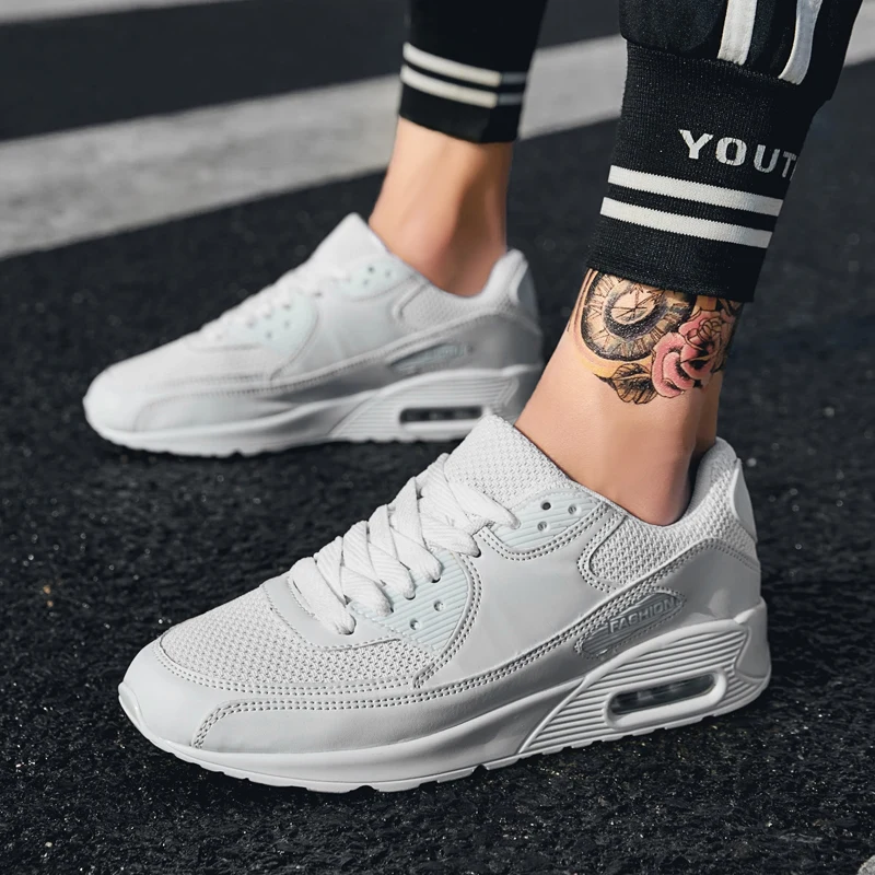 Zapatillas deportivas informales para hombre, zapatos vulcanizados blancos para exteriores, versión coreana, 2024