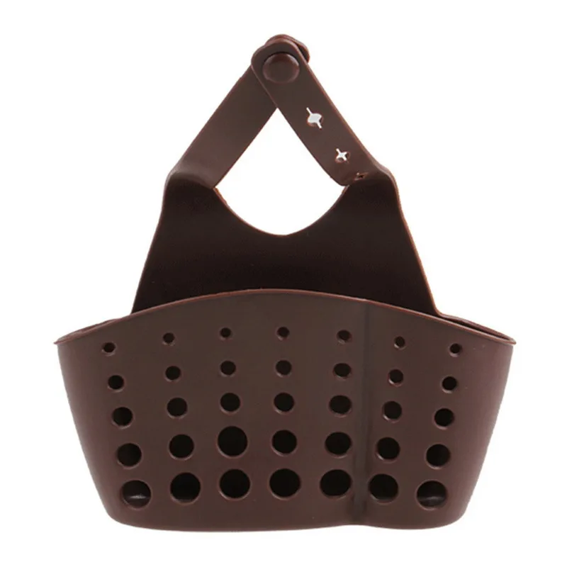 Description Picture 5 of itemSink Shelf Soap Sponge Holder Clip Dish Drainer Drying Rack Silicone Storage Basket Bag Bathroom Holder Kitchen Accessories Tool
