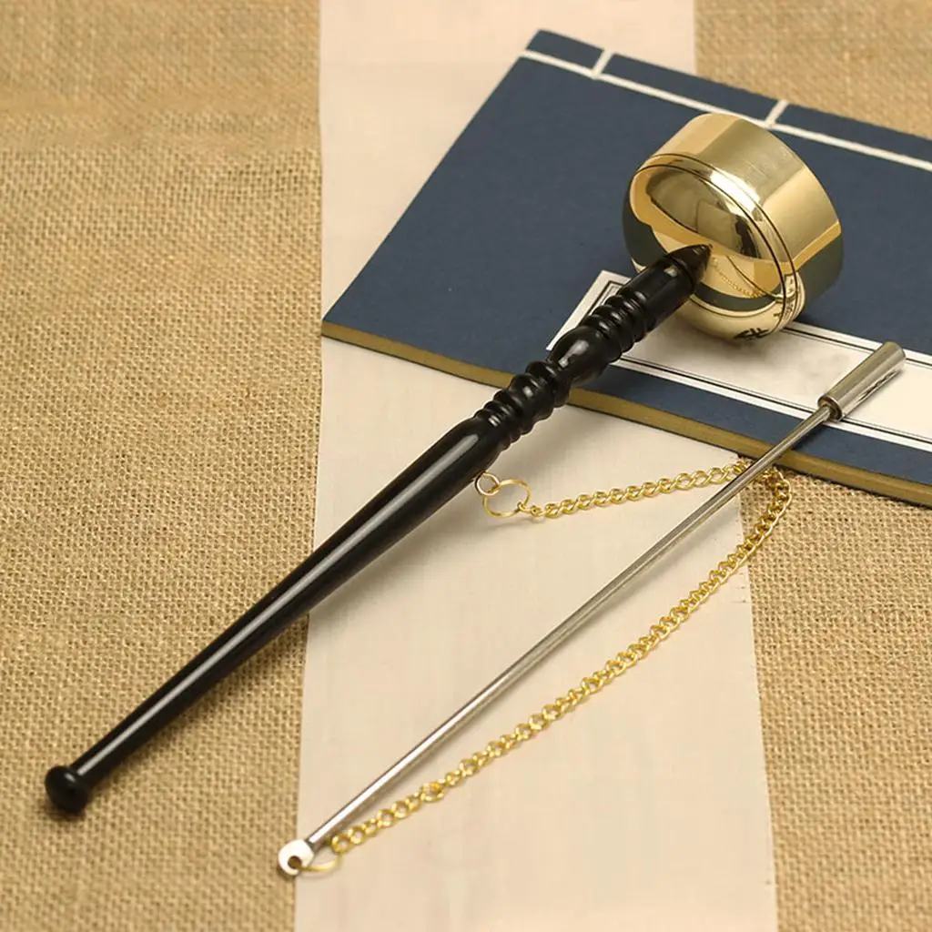 Buddhist Instruments Brass Instrument Buddha Chime Muti-Purpose Long Hand Bell Handbell Meditation Temple Ritual Monks