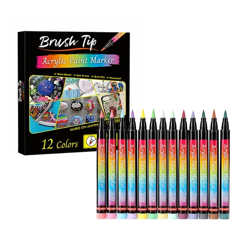 

Pet Grooming Pens 12 Colors Cat Art Polish Pens QuickDryin Dog Coloring Marker Pens Grooming Supplies