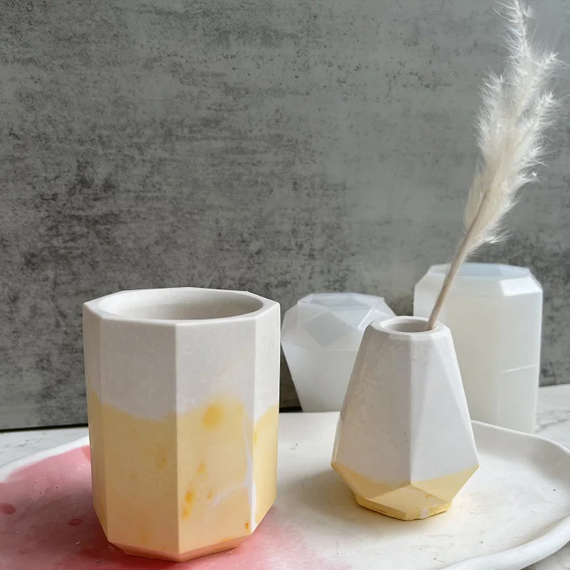 Flower Pot Silicone Molds for Plaster Concrete Cement Plante Vase Resin