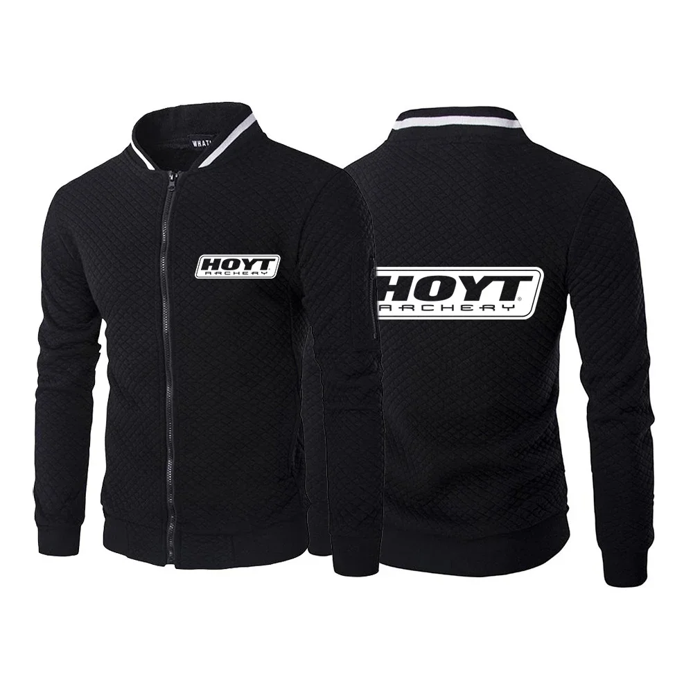 

2024 New Men Hoyt Archery Casual Fashion Simple Spring And Autumn Hot Sale Six-color Zipper Round Neck Coat