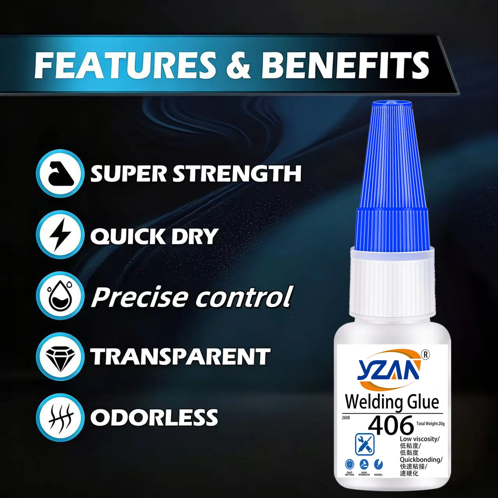 Versatile Super Strong Transparent Adhesive