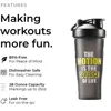 Protein Powder Shaker Cup400/600/650ml with Metal Stirrer Fitness Sports Mixing Bottle Portable Leak Proof Plastic Cup Drinkware 4