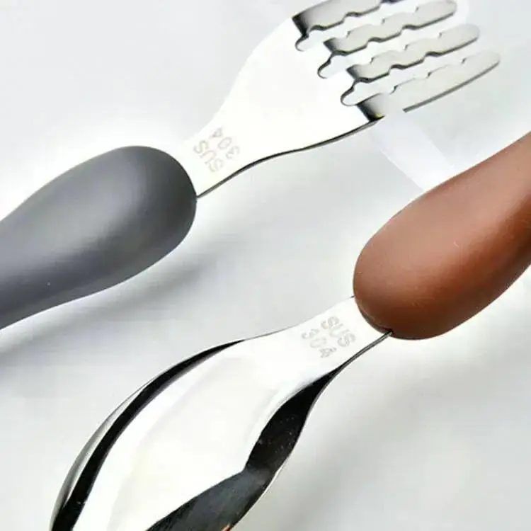 Tableware Cartoon Kids Spoon Fork Set Dessert Spoon for Children
