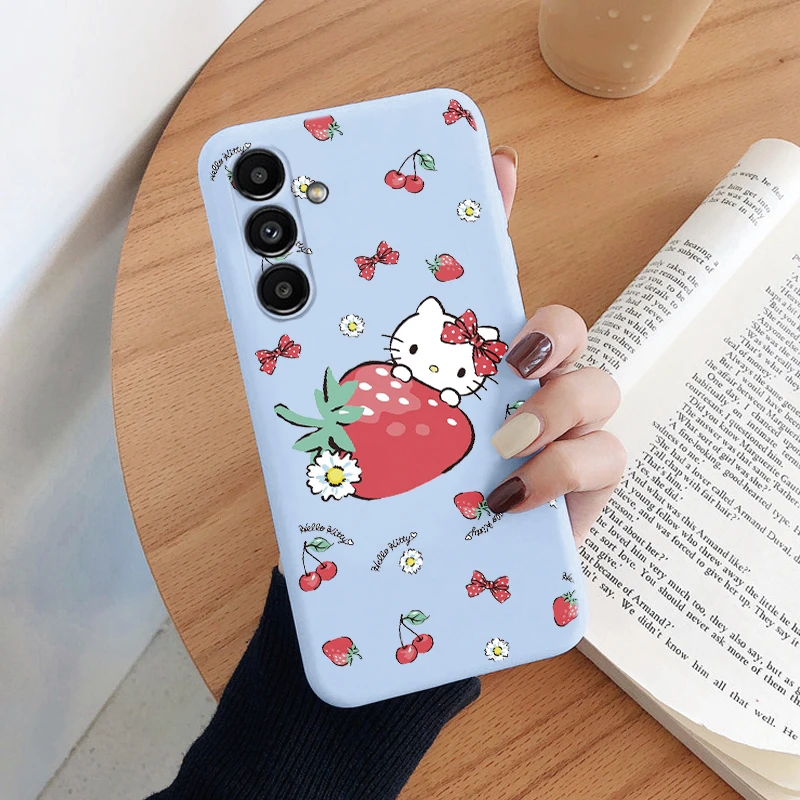 thumbnail image 1 of K-Kitty Cartoon H-Hello Case For Samsung Galaxy M14 M34 M54 5G Protective Cover Cute Edge Matte Coque For Samsung M 34 Shell, 1 of 5
