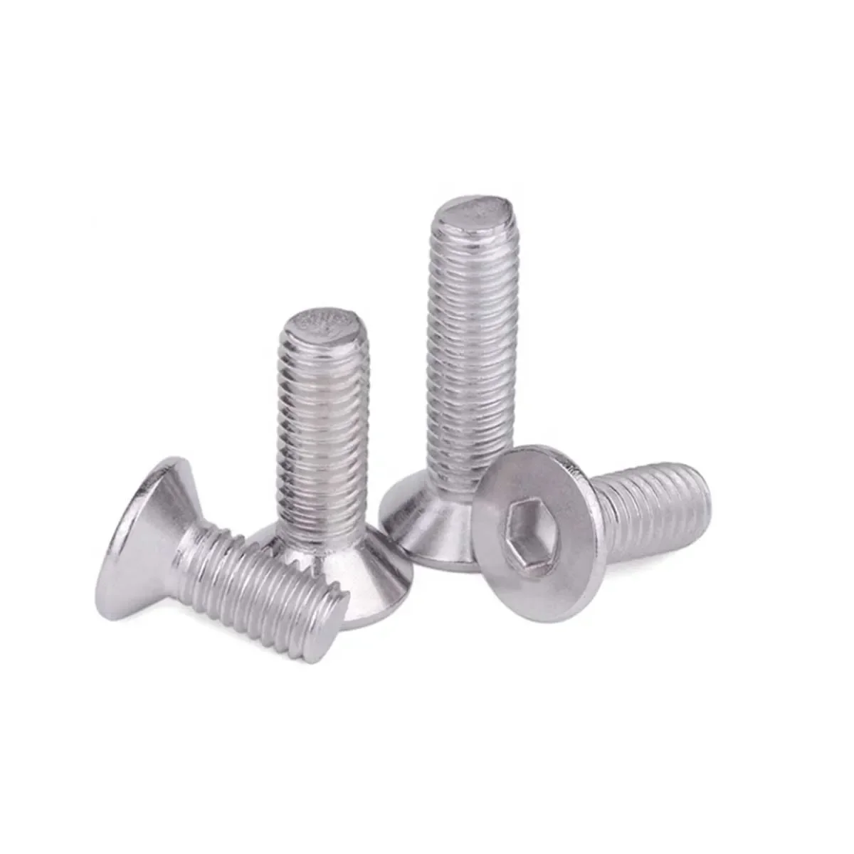 304 Stainless Steel Countersunk Head Hex Screw/Flat Cup Bolt M2M2.5M3M4M5