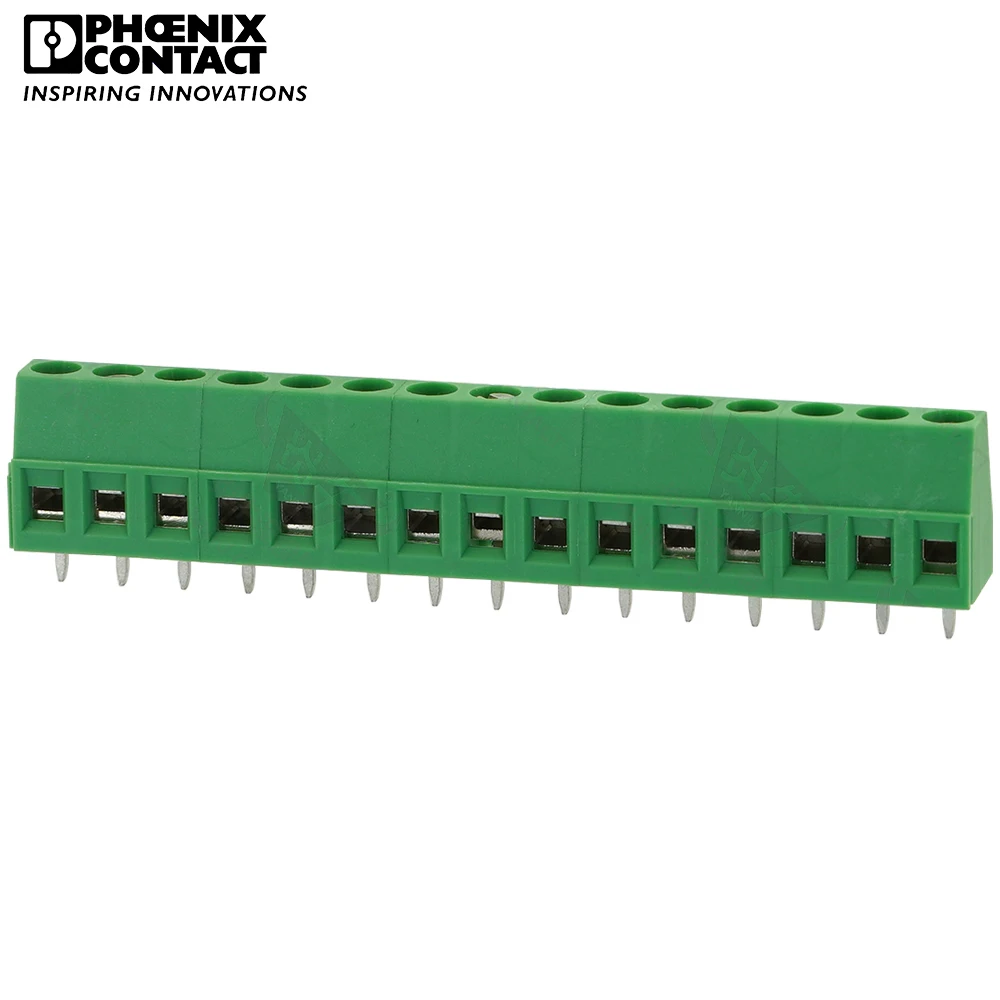 

5.0mm Original Phoenix Contact Connector Straight Needles PCB Screw Splicable Terminal Block 15 Pin MKDS 1.5 1742059 17.5A 400V