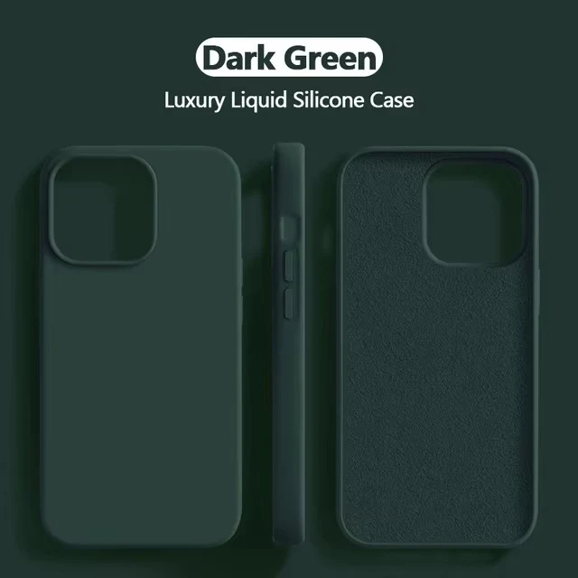 Premium Liquid Silicone Luxury Phone Case - Protective Back Bumper Cover