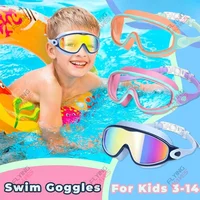 Lunettes de natation colorées pour enfants, Vision large, Anti-UV, Anti-buée, sans fuite, accessoires de natation pour garçons et filles, jeunes tout-petits âgés de 3 à 15 ans 6