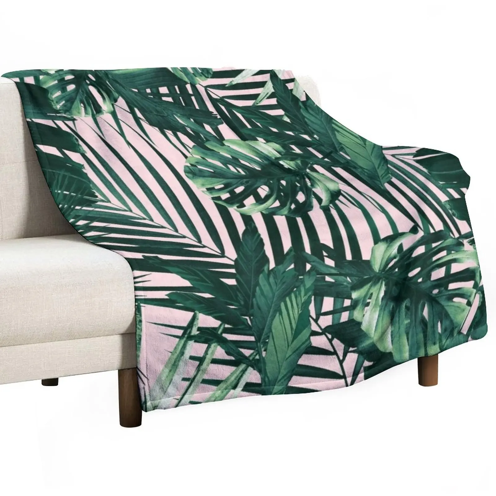 

Tropical Jungle Leaves Siesta #1 #tropical #decor #art Throw Blanket blankets and blankets Blanket Fluffy bed plaid