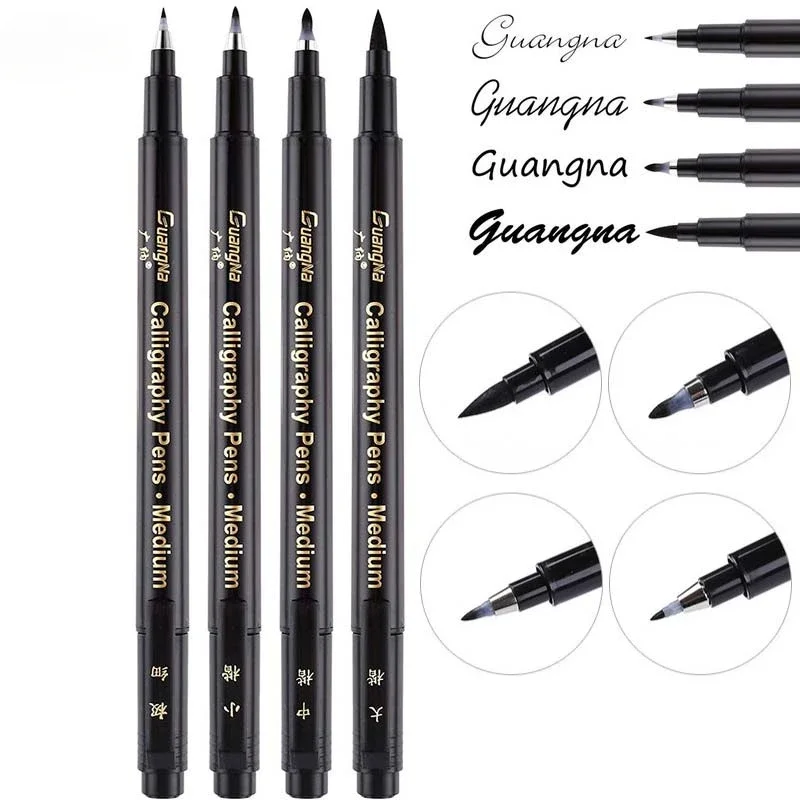 4/5PCS/SET Calligraphy Art Marker Pens Brush Pen Art Marker Craft Supplies Art Writing Office School Supplies Stationery Student 3