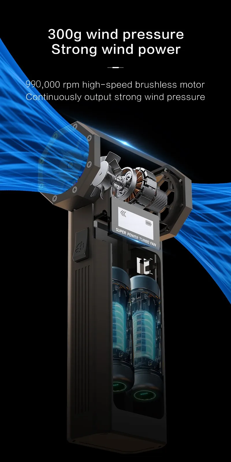 Powerful Turbo Jet Blower with LED Lighting for Industrial Use