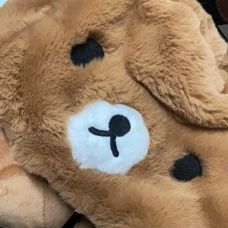 Rilakkuma Cute Plush Toy Doll Travel Hooded U-Shaped Neck Pillow Soft Neck Support Pillow For Plane/Cars/Office Napping Pillow