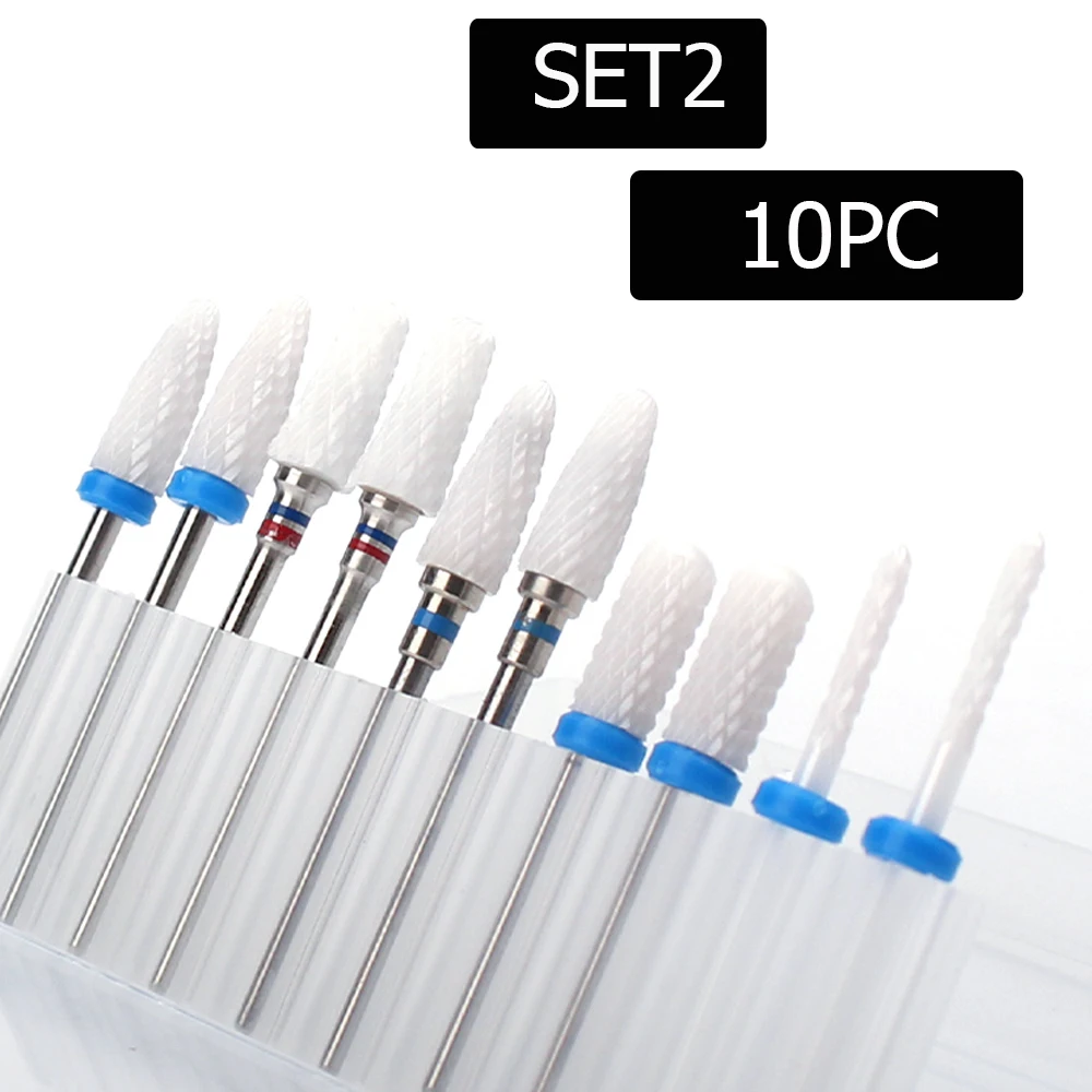 Nail Drill Bit Set 10pc