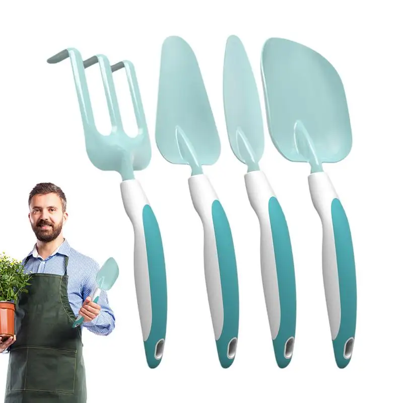 

Детская садовая лопата, лопата, грабли для детей, посадка и ослабление почвы, многофункциональное устройство с эргономичной ручкой для пляжа