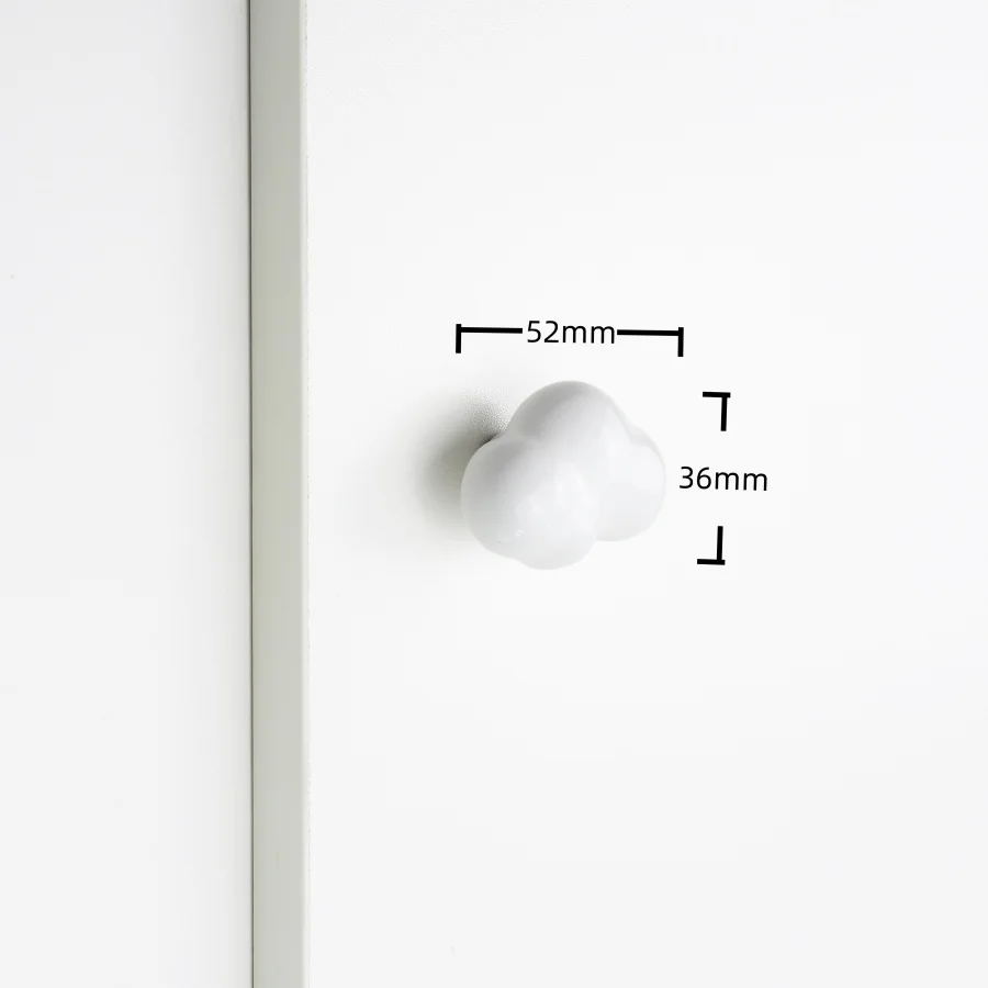 ידיות ארון ילדים חמודות עם כוכבים, עננים וירקות, ידיות קרמיקה לרהיטים, ידיות ארון קרטון למגירות ולדלתות